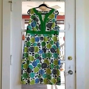 Boden multicolored flower sleeveless dress